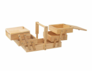 Box na šití rozkládací 60x19x18 cm dřevo