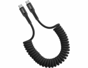 YCU 501 BK Kroucený kabel USB C/C YENKEE