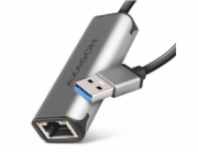 AXAGON ADE-25R USB-A 3.2 Gen 1 - 2.5 Gigabit Ethernet síťová karta, Realtek 8156, auto install, šedá