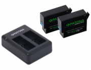PATONA nabíječka pro digitální kamer Dual GoPro Hero 9/Hero 10/Hero 11/Hero 12/ 2x baterie 1730 mAh