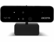 DICOTA Webcam PRO Face Recognition - Webkamera - barevný - 1920 x 1080 - 1080p - audio - USB 2.0