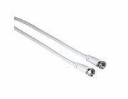 Hama SAT Connection Cable 3m F-plug/F-plug, white 11898