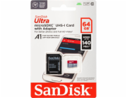 SanDisk Ultra microSDXC A1  64GB 140MB/s Adapt.SDSQUAB-064G-GN6MA