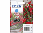 Epson 503 Singlepack - 3.3 ml - azurová - originální - blistr - inkoustová cartridge - pro EPL 5200; RIP Station 5200; WorkForce WF-2960