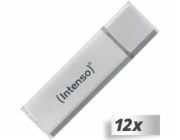 12x1 Intenso Alu Line silber 4GB USB Stick 2.0