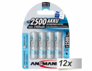 12x4 Ansmann maxE NiMH Akku 2500 Mignon AA 2400 mAh