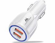  QC 3.0 nabíječka do auta 2xUSB MCE478 W Bílá