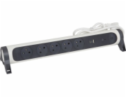 Prodlužovací kabel Legrand Residential 5 zásuvek s uzemněním s USB AC 1,5 m