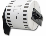 Qoltec Qoltec páska pro BROTHER DK-22205 | 62mm x 30,48m | Bílý/ černý potisk | Válec s rukojetí