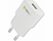 Techly Slim USB nabíječka 5V 2,1A bílá (022373)