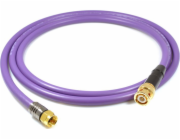 Melodika BNC kabel - F zástrčka 7m fialová