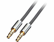 Kabel Lindy Jack 3,5mm - Jack 3,5mm 5m stříbrný (35304)