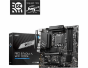 MSI PRO B760M-A WIFI DDR4 / Intel B760 / LGA1700 / 4x DDR4 / 2x M.2 / 2x HDMI / 2x DP / WiFi / mATX