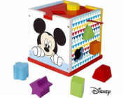 Hračka Disney baby Mickey dřevěná kostka s vkládacími tvary