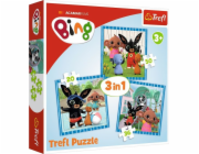 Trefl Puzzle 3v1 Zábava s přáteli Bing