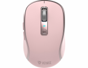Myš Yenkee NOBLE YMS 2085PK Dual mode WL, optická, bezdrátová, dobíjecí, 2400 DPI, růžová