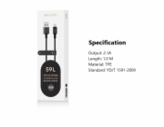 Orsen S9L USB A and Lightning 2.1A 1m black