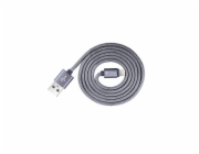 Kabel Devia Fashion Series pro Lightning (MFi, 2.4A 1.2M) šedý