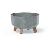 Květináč Prosperplast GRACIA LOW 28,5 cm beton effect 