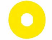 Schneider Electric Descriptive Plate Yellow FI60 bez popisu (ZBY9101)