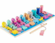 Dřevěná puzzle Montessori čísla