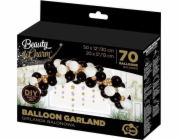 BA&C White-Gold a Black Balloon Garland 70 PCS