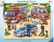 Rámové puzzle Ravensburger 30 dílků. Vzrušující práce 061440 RAVENSBURGER