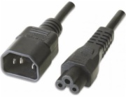 Manhattan Power Cable Manhattan Power Prodlužovací kabel C14 až C5 F/M 1,8 m černý