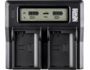 Nabíječka kamer Newell Dvoukanálová nabíječka Newell DC-LCD pro baterie NP-FZ100