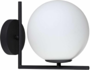 Mdeco nástěnná lampa nástěnná skleněná lampa Condi MBM-7475/1 Bla Mdeco Loft Luminaire Ball Ball Black White