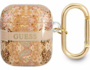 Ochranné pouzdro Guess Paisley Strap Collection pro sluchátka AirPods zlaté