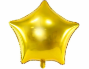 PartyDeco Star fóliový balónek, 70cm, zlatý jedna velikost