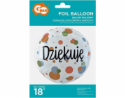 GoDan fóliový balónek Děkuji