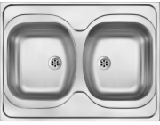 DEANTE TANGO 2-Chamber Sink bez odkapárny 60 x 80 cm oceli (ZM6 3200)