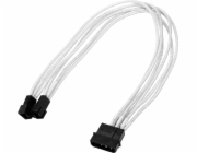 Nanoxie 4pin Molex Adaptér - 2x3pin 30 cm, bílá (900400015)