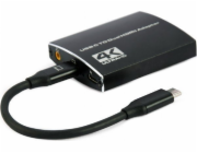 Gembird A-CM-HDMIF2-01 USB-C to dual HDMI adapter  4K 60Hz  black