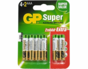 GP baterie Super AAA / R03 6 ks.