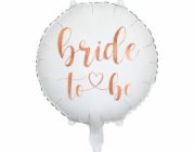 PartyDeco fólie Balloon Bride na 35 cm, bílá