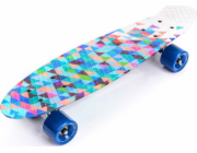 Meteor Skateboard Vícebarevný geometrický skateboard