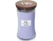 Svíčka oválná váza WoodWick, Levandulová lázeň, 609.5 g
