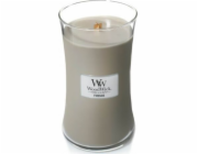 Svíčka oválná váza WoodWick, Oheň v krbu, 609.5 g