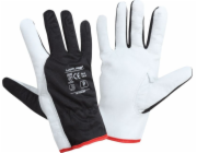 Lahti Pro Working Gloves vyrobené z kozí kožené černé páry 11 12 (L272211p)