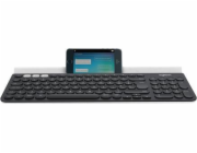 Logitech K780 Multi-Device - Klávesnice - bezdrátový - Bluetooth, 2.4 GHz - britská - bílá