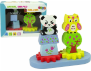 Dřevěná zvířata Stioter Owl Panda Gears