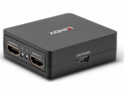 Lindy 2portový HDMI splitter 18Gbps, kompaktní