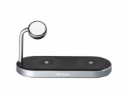 Verbatim WCS-03 Aluminium 3-in-1 Qi MFi Dual WiFi+Apple Watch Ch.