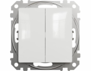 Schneider Electric Sedna Design, Double button, bílá
