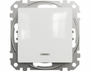 Schneider Electric Sedna Design&Elements jednoduchý konektor s bílým podsvícením