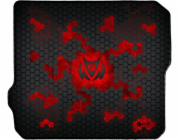 C-TECH herní podložka pod myš ANTHEA CYBER RED, 320x270x4mm, obšité okraje
