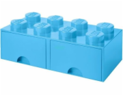 Room Copenhagen LEGO Brick Drawer 8 světle modrá, úložný box